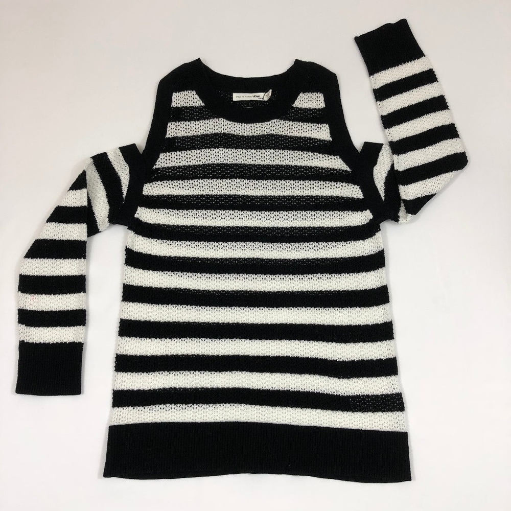 Rag & Bone Tracey Crew Open Shoulder Sweater Sz XS - Picture 3 of 7